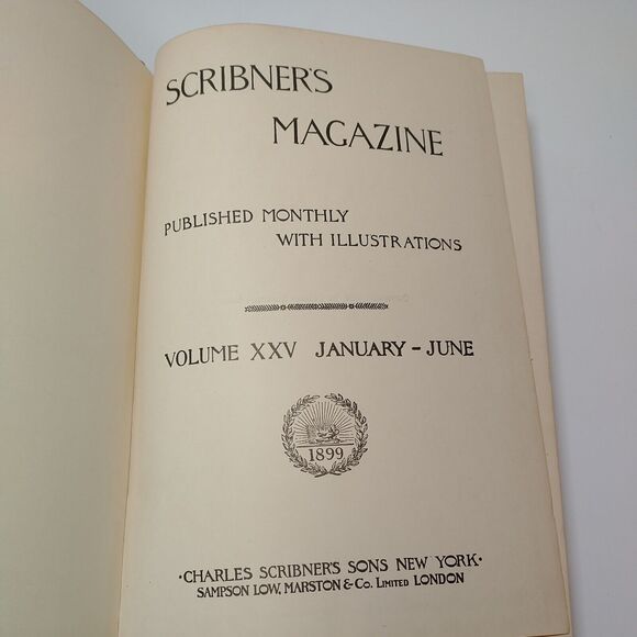 1899 Scribner’s Magazine Volume XXV with Roosevelt’s Rough Riders Illustrated - Picture 2 of 14